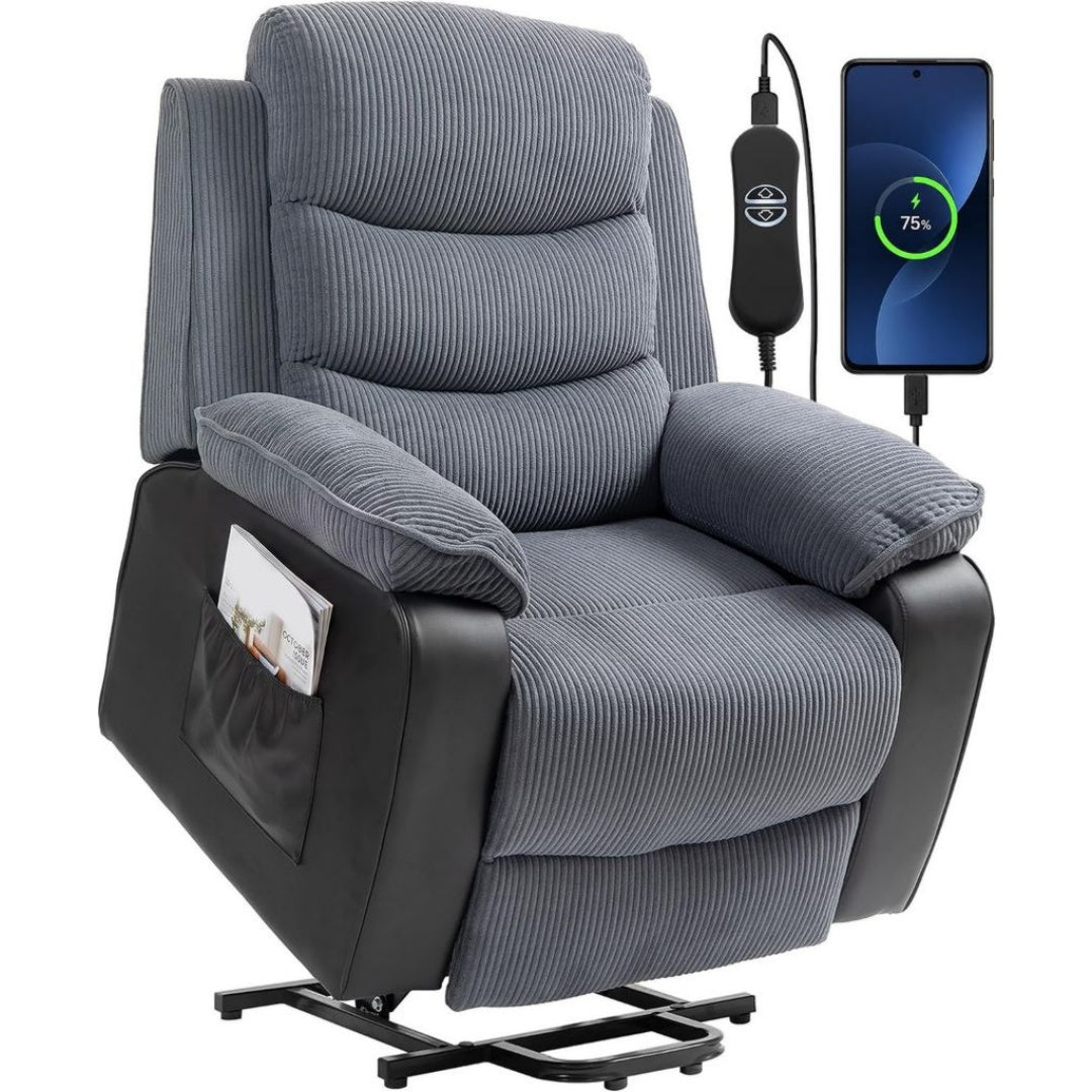 Grace a son mecanisme motorise – Fauteuil de Relaxation Inclinable