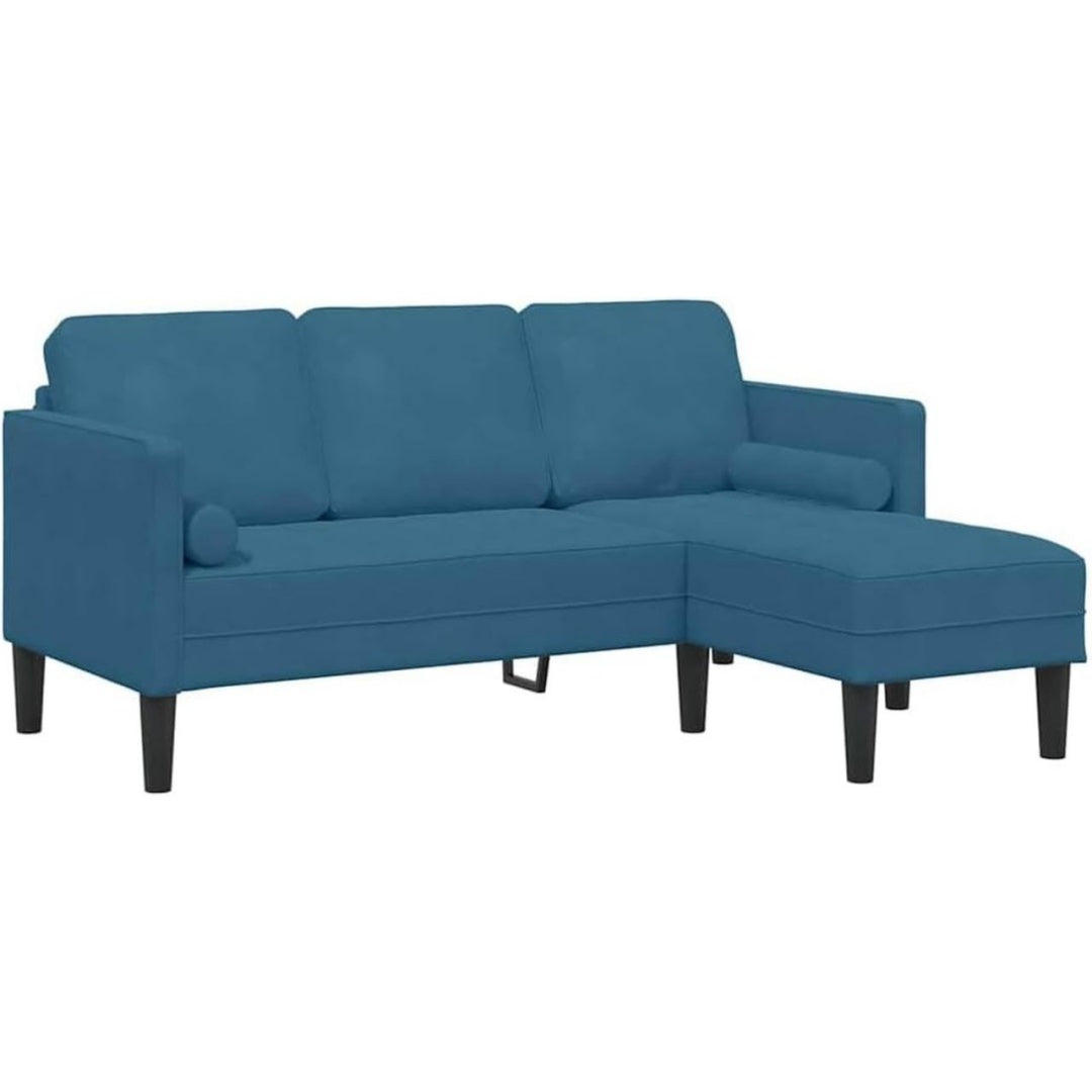 Canape Bleu en Polyester
